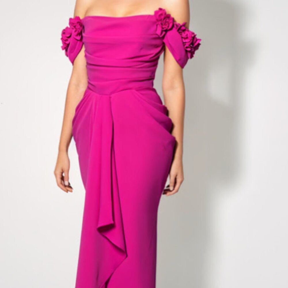 MISSACC Trumpet/Mermaid Off-The-Shoulder Elastic Satin Bridesmaid Dresses